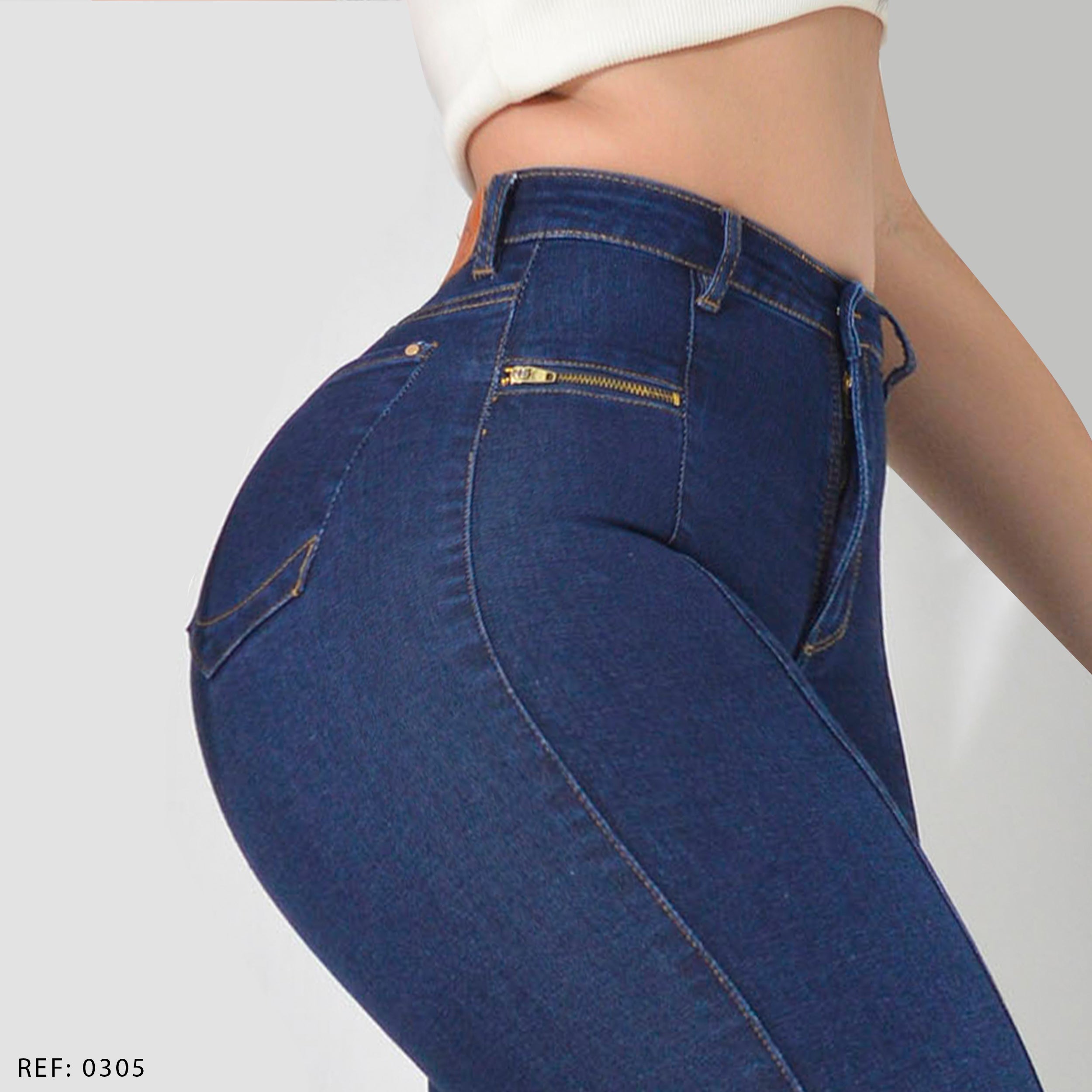 JEAN SKINNY STRETCH TIRO ALTO 0305