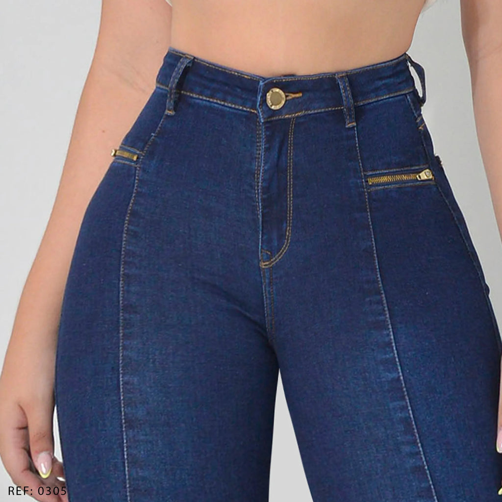 JEAN SKINNY STRETCH TIRO ALTO 0305