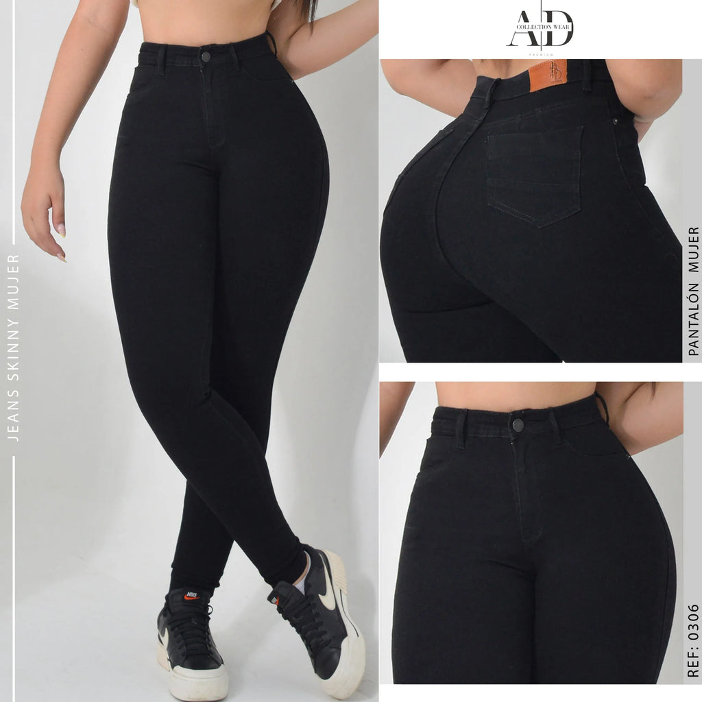 JEAN SKINNY STRETCH TIRO ALTO 0306