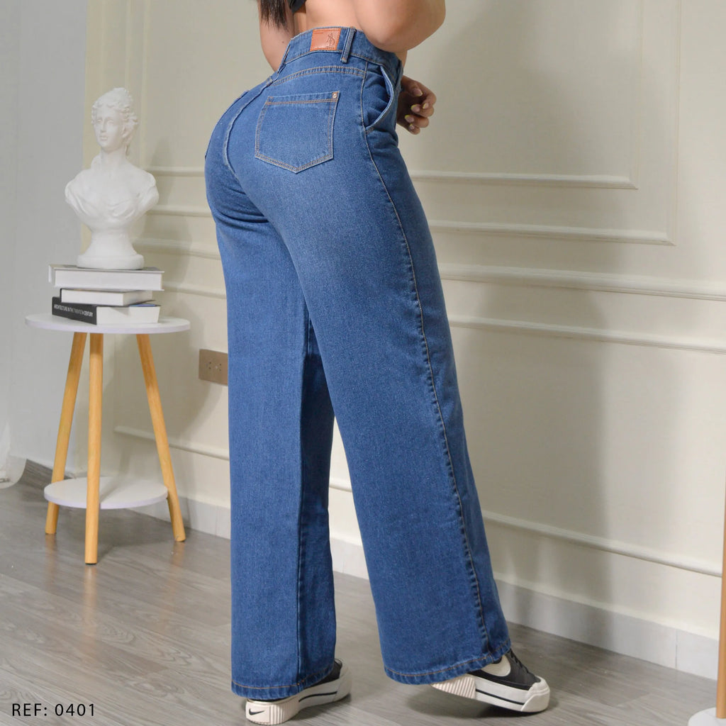 JEAN STRAIGHT LENGHT RIGIDO TIRO ALTO 0401