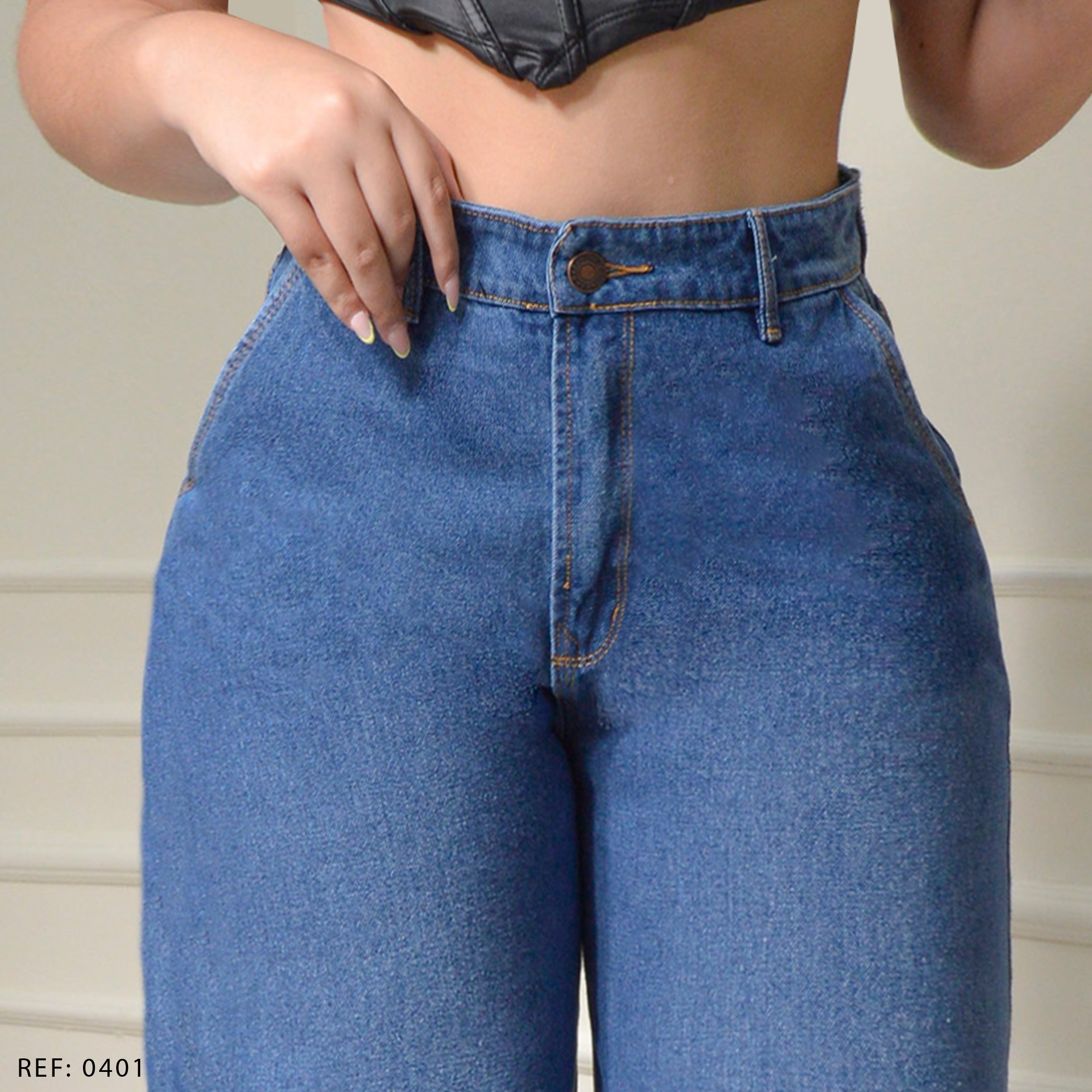 JEAN STRAIGHT LENGHT RIGIDO TIRO ALTO 0401