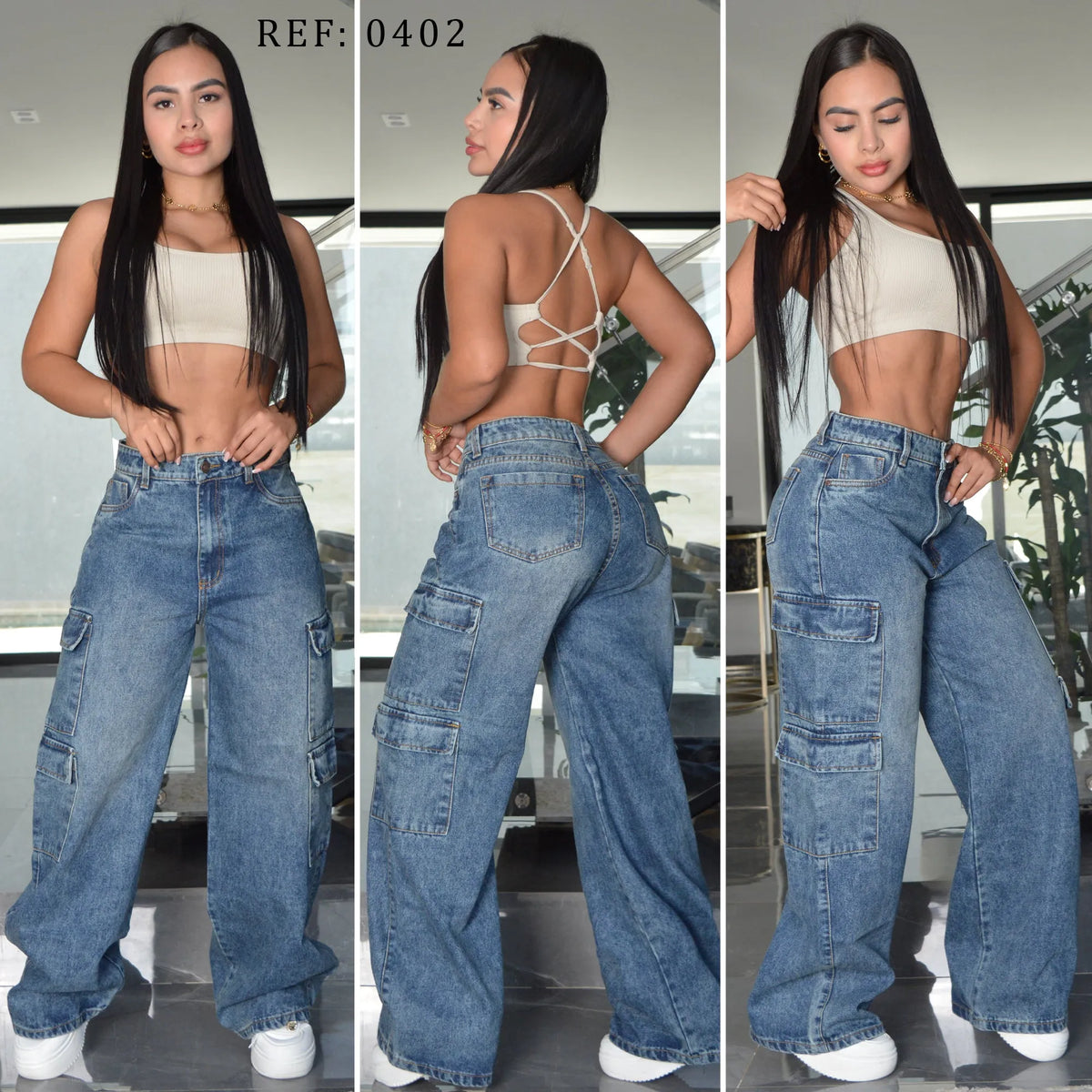 JEAN STRAIGHT LENGHT RIGIDO TIRO ALTO 0402