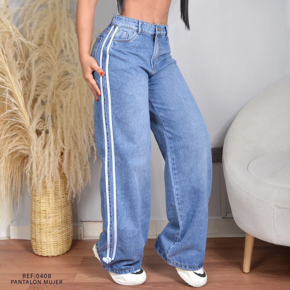 JEAN STRAIGHT LENGHT RIGIDO TIRO ALTO 0408