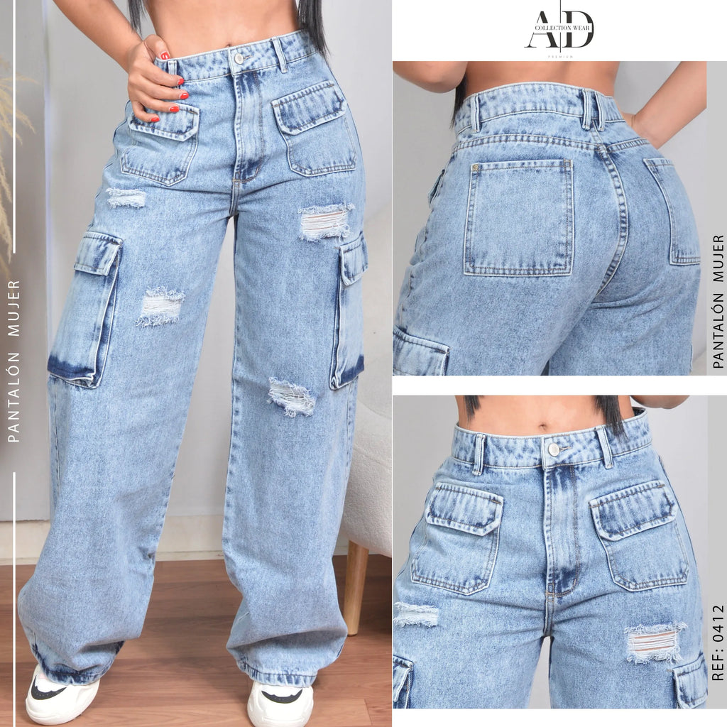 JEAN STRAIGHT LENGHT RIGIDO TIRO ALTO 0412