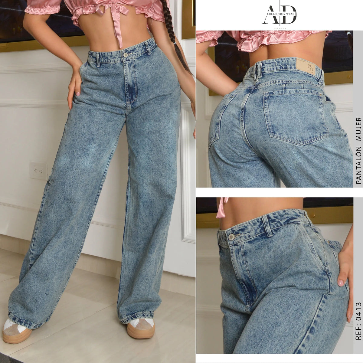 JEAN STRAIGHT LENGHT RIGIDO TIRO ALTO 0413