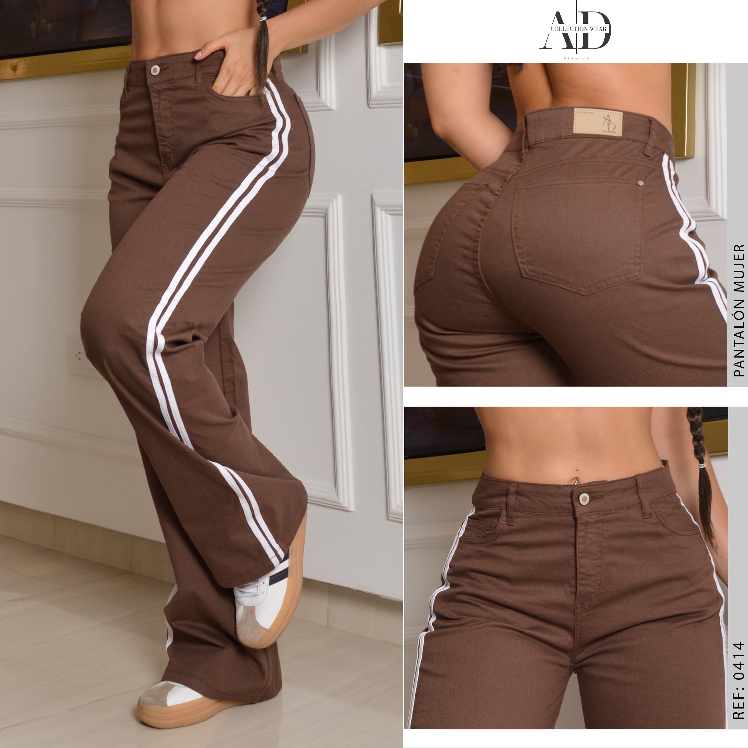 JEAN STRAIGHT LENGHT STRETCH TIRO ALTO 0414