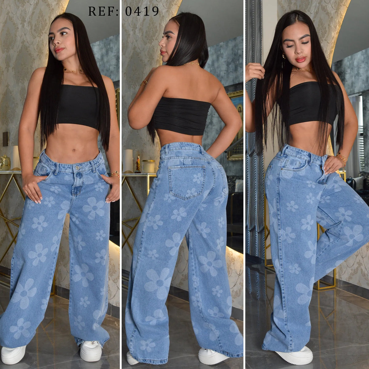 JEAN STRAIGHT LENGHT RIGIDO TIRO ALTO 0419