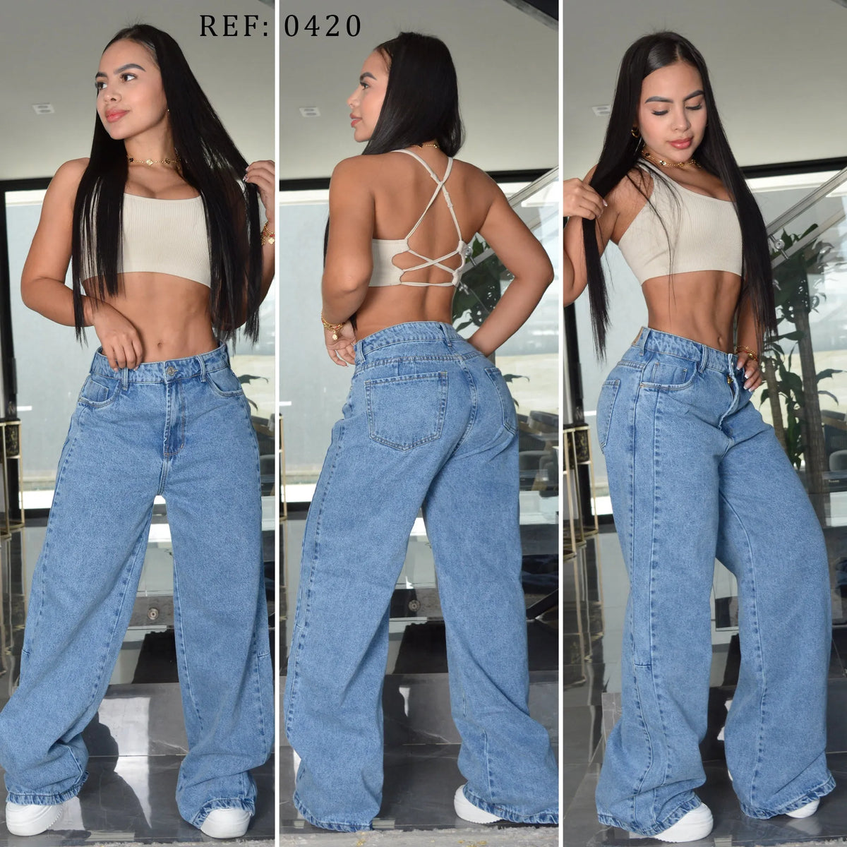 JEAN STRAIGHT LENGHT RIGIDO TIRO ALTO 0420