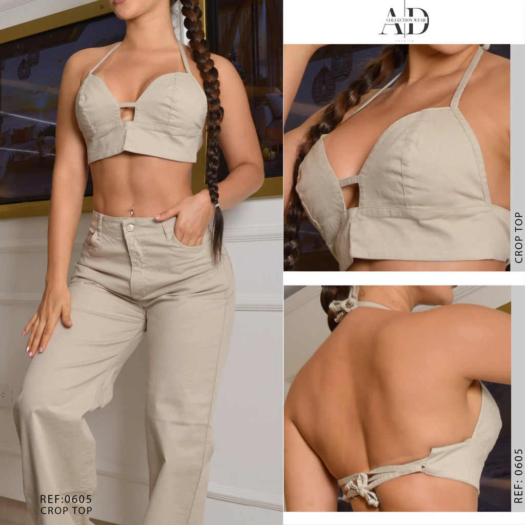CROP TOP DAMA 0605