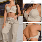 CROP TOP DAMA 0605