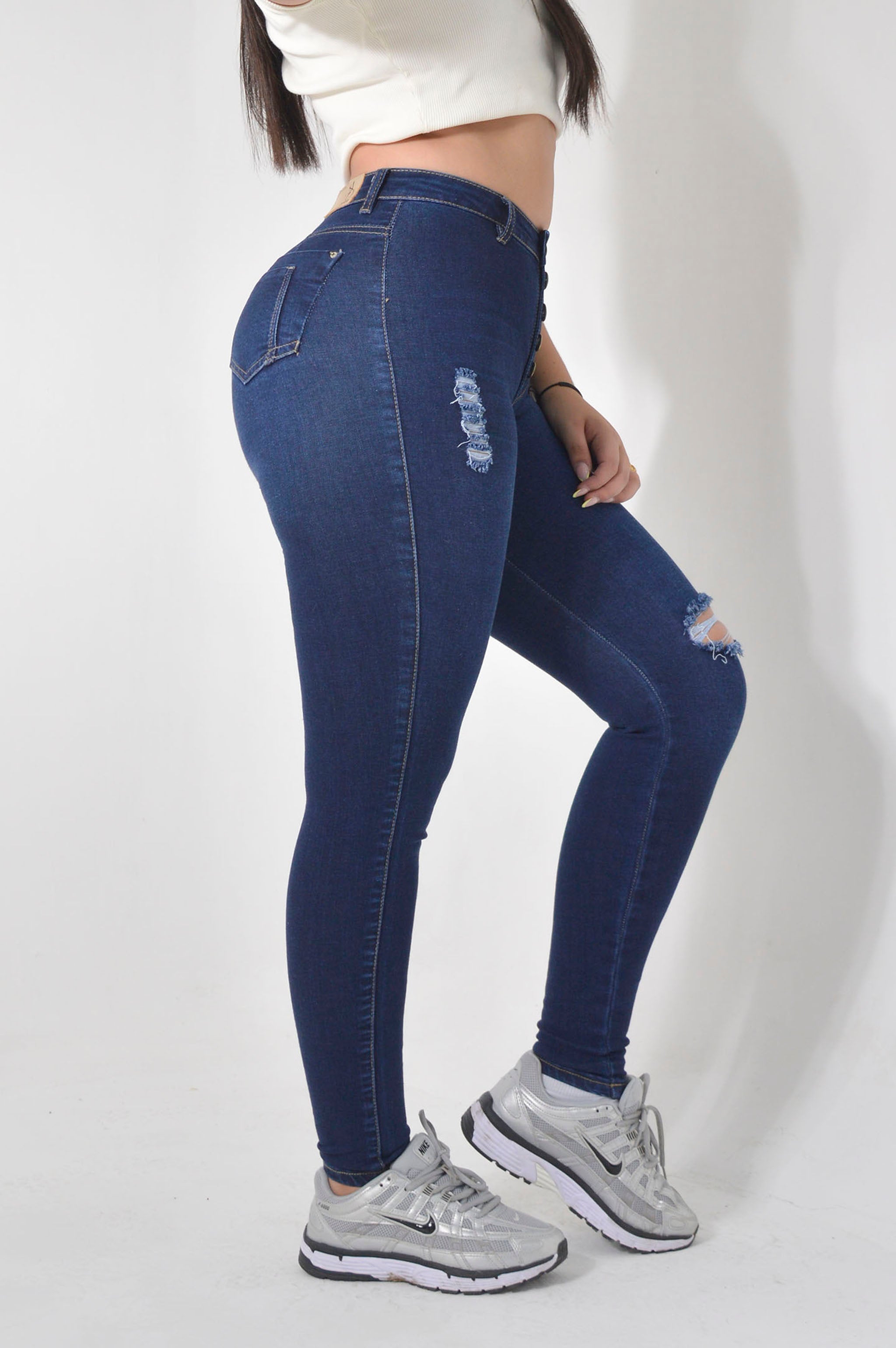 JEAN SKINNY STRETCH TIRO ALTO 0304